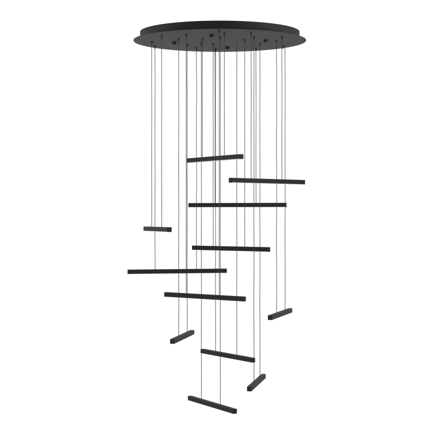 Eglo - LED Reguliuojamas pakabinamas sietynas 12xLED/8,4W/230V 3000K juoda