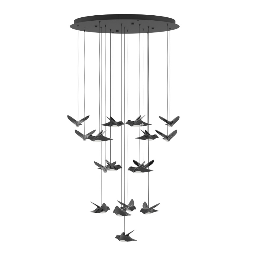 Eglo - LED Reguliuojamas pakabinamas sietynas 17xLED/3W/230V 3000K juoda