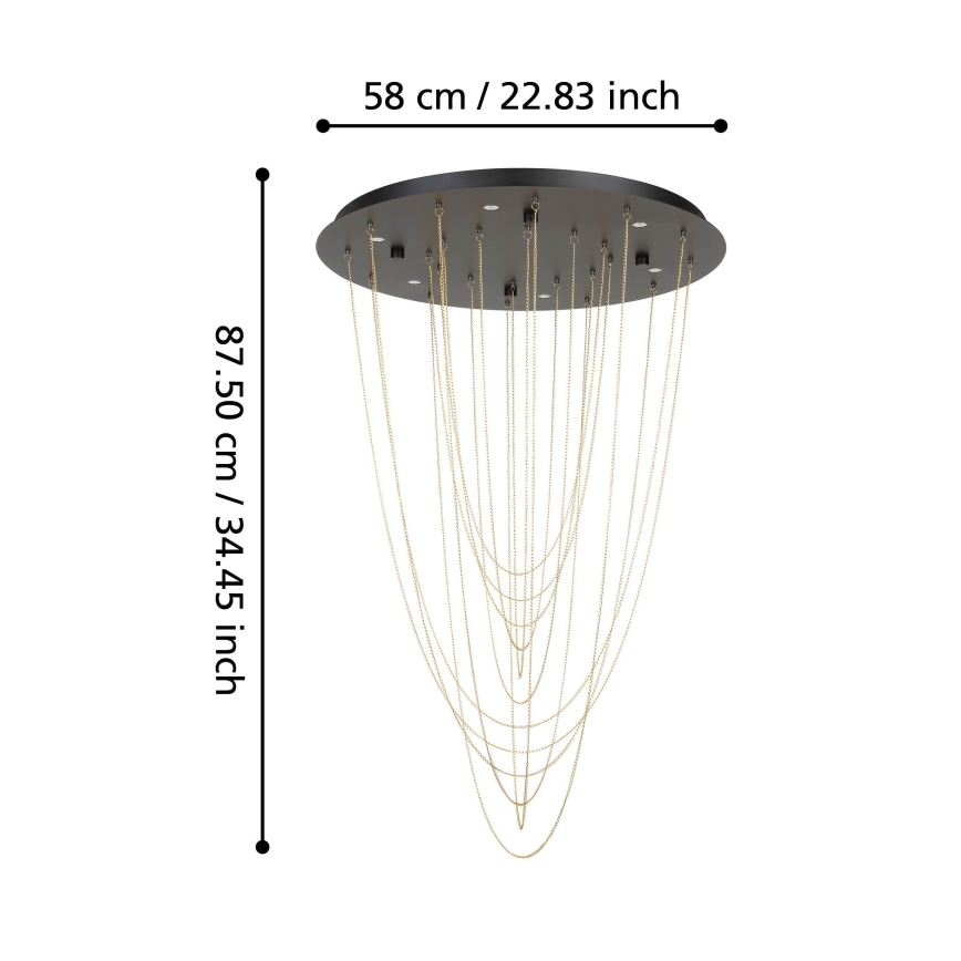 Eglo - LED Pritemdomas lubinis šviestuvas 6xLED/4,2W/230V 3000K