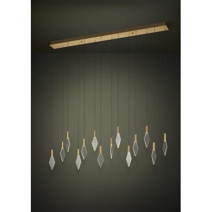 Eglo - LED Reguliuojamas pakabinamas sietynas 14xLED/3,3W/230V 3000K auksas