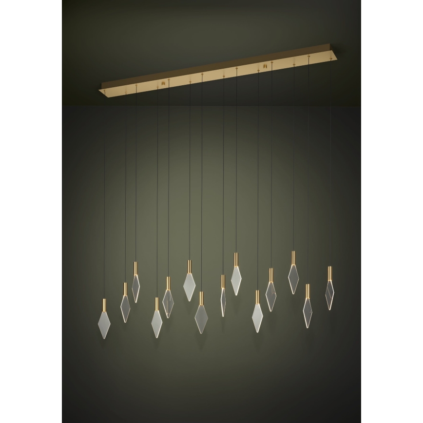Eglo - LED Reguliuojamas pakabinamas sietynas 14xLED/3,3W/230V 3000K auksas
