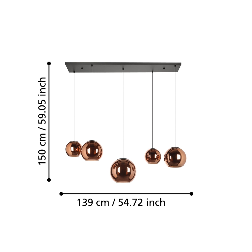 Eglo - Pakabinamas sietynas 5xE27/40W/230V varis