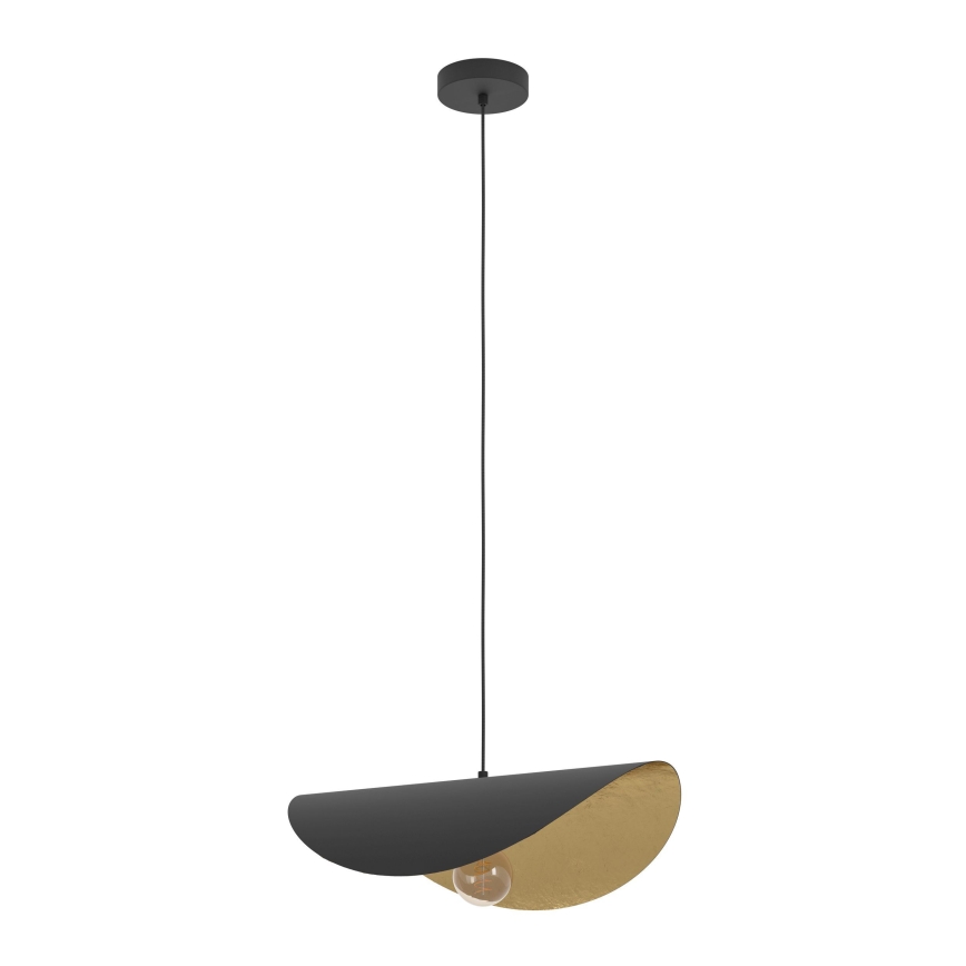 Eglo - Pakabinamas sietynas 1xE27/40W/230V 53 cm juoda/auksas