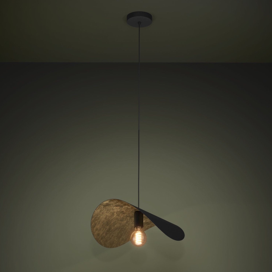 Eglo - Pakabinamas sietynas 1xE27/40W/230V 53 cm juoda/auksas
