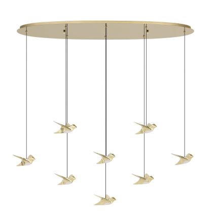 Eglo - LED Reguliuojamas pakabinamas sietynas 8xLED/4,2W/230V 3000K auksas