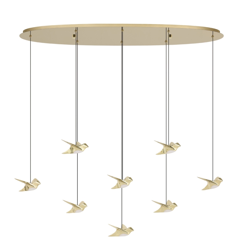 Eglo - LED Reguliuojamas pakabinamas sietynas 8xLED/4,2W/230V 3000K auksas