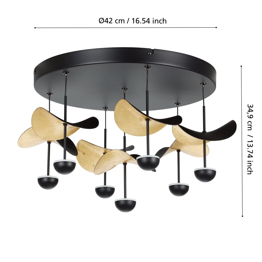 Eglo - LED Pritemdomas lubinis šviestuvas 7xLED/2,3W/230V 3000K