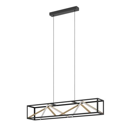 Eglo - LED Reguliuojamas pakabinamas sietynas LED/46W/230V 2700-6500K juoda/auksas + nuotolinio valdymo pultas