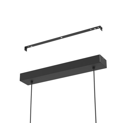 Eglo - LED Reguliuojamas pakabinamas sietynas LED/46W/230V 2700-6500K juoda/auksas + nuotolinio valdymo pultas