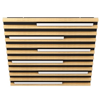 Eglo - LED Pritemdomas lubinis šviestuvas 6xLED/8,5W/230V 3000K 57,5x57,5 cm ruda