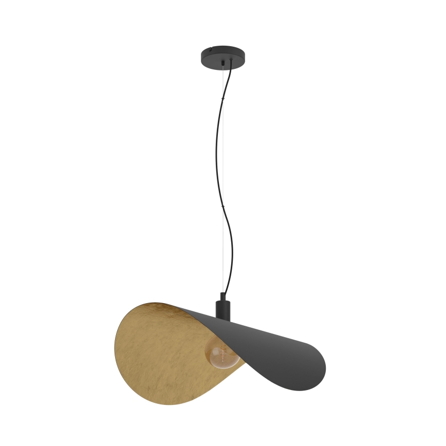 Eglo - Pakabinamas sietynas 1xE27/40W/230V 80 cm juoda/auksas