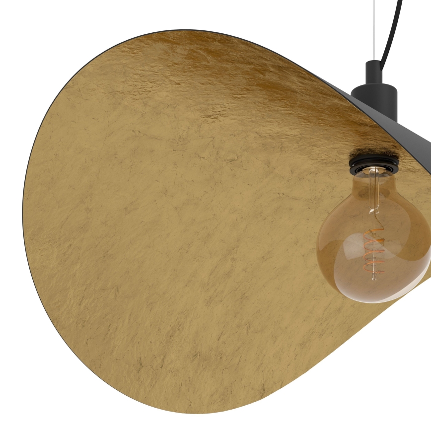 Eglo - Pakabinamas sietynas 1xE27/40W/230V 80 cm juoda/auksas
