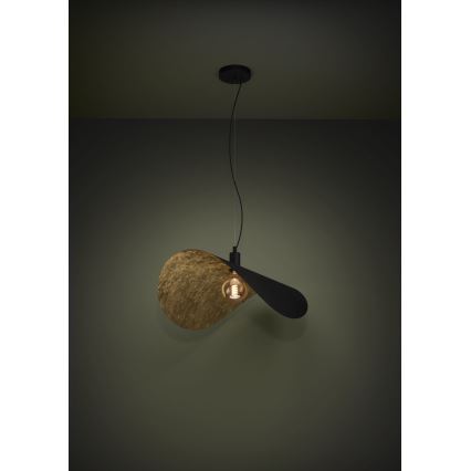 Eglo - Pakabinamas sietynas 1xE27/40W/230V 80 cm juoda/auksas