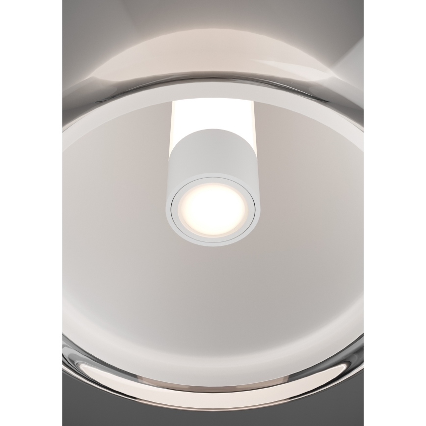 Eglo - Reguliuojamo ryškumo LED lubinis šviestuvas LED/5,5W/230V + LED/1,6W 2200-6500K blizgus chromas + nuotolinis valdymas