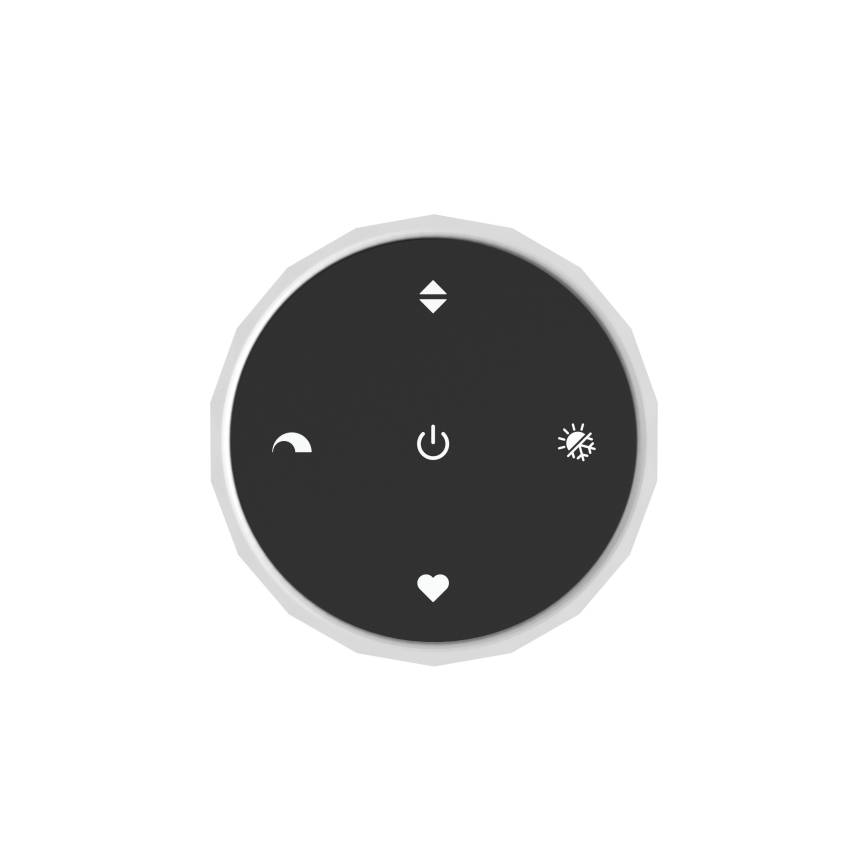 Eglo - Reguliuojamo ryškumo LED lubinis šviestuvas LED/5,5W/230V + LED/1,6W 2200-6500K blizgus chromas + nuotolinis valdymas