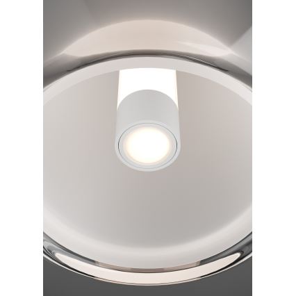 Eglo - LED reguliuojamas pakabinamas šviestuvas ant kabelio LED/7W/230V + LED/1,6W 2200-6500K blizgus chromas