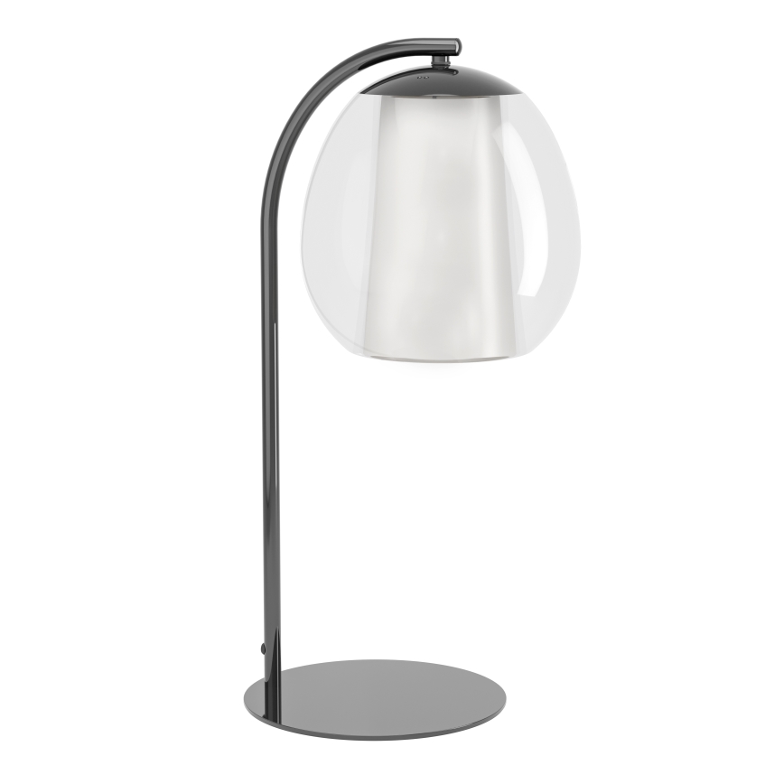 Eglo - Dimeriuojama LED stalinė lempa LED/5,5W/230V + LED/1,6W 2200-6500K juodas chromas