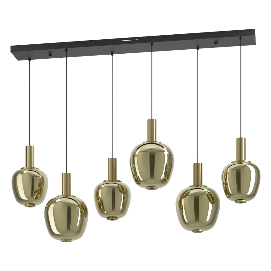 Eglo - LED reguliuojama pakabinama liustra 3xLED/5W/230V + 3xLED/6,5W + 6xLED/1,6W 2200-6500K auksinė