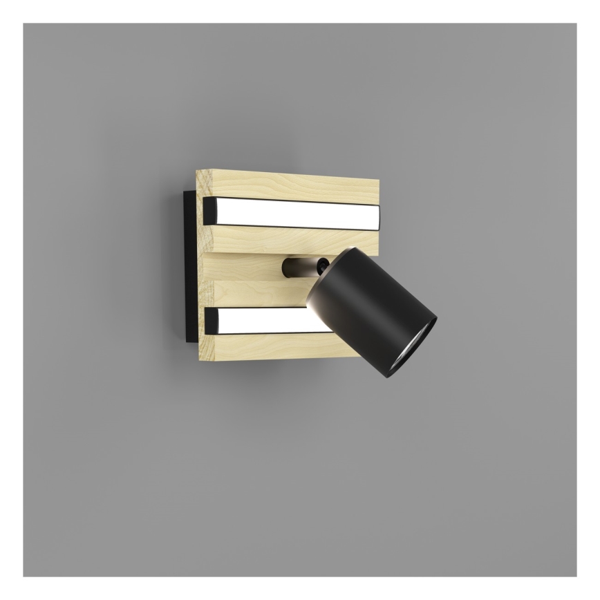 Eglo - LED sieninis taškinis šviestuvas 1xLED/2,2W/230V + 2xLED/1,2W + 2xLED/2W smėlio/juoda