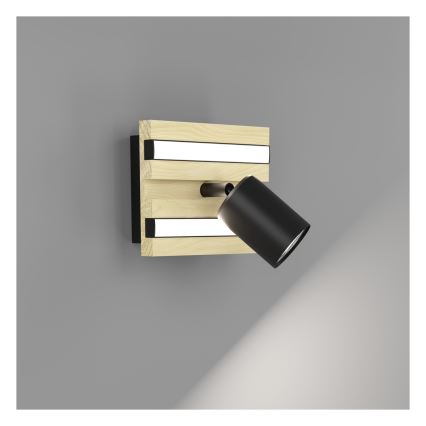 Eglo - LED sieninis taškinis šviestuvas 1xLED/2,2W/230V + 2xLED/1,2W + 2xLED/2W smėlio/juoda