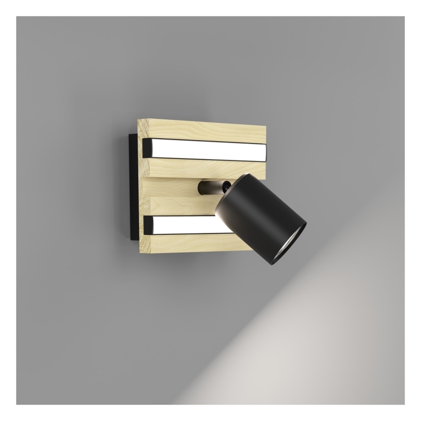 Eglo - LED sieninis taškinis šviestuvas 1xLED/2,2W/230V + 2xLED/1,2W + 2xLED/2W smėlio/juoda