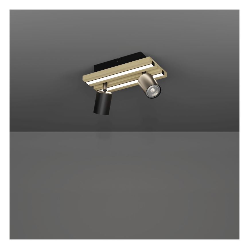 Eglo - LED taškinis šviestuvas 2xLED/2,2W/230V + 2xLED/1,2W + 2xLED/2W smėlinė/juoda