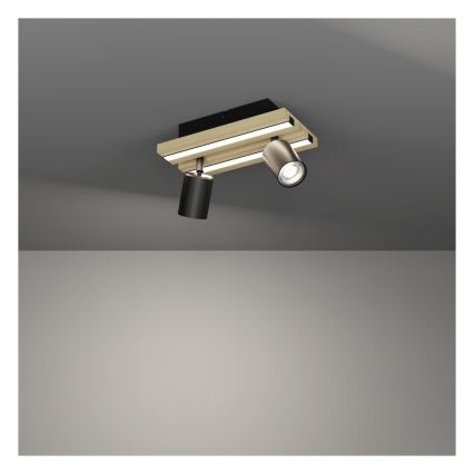 Eglo - LED taškinis šviestuvas 2xLED/2,2W/230V + 2xLED/1,2W + 2xLED/2W smėlinė/juoda