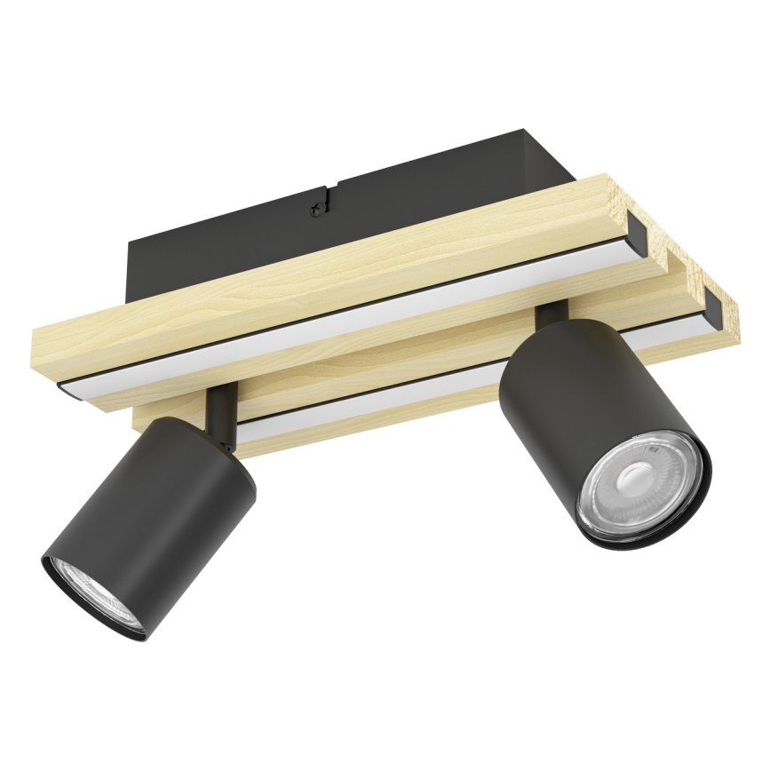 Eglo - LED taškinis šviestuvas 2xLED/2,2W/230V + 2xLED/1,2W + 2xLED/2W smėlio/juoda