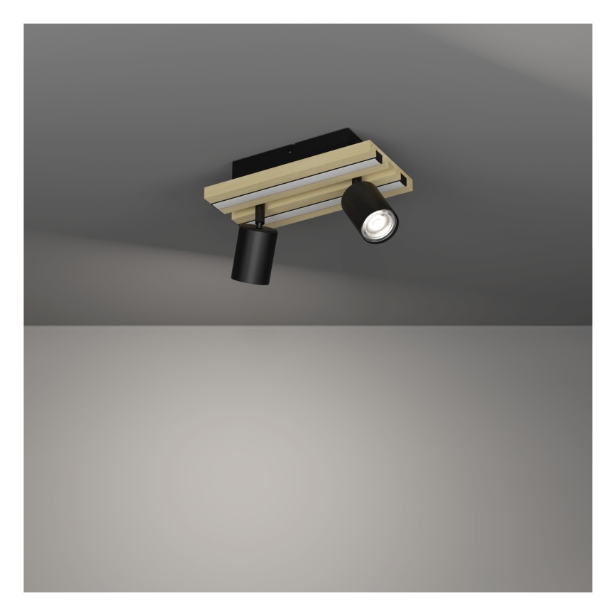 Eglo - LED taškinis šviestuvas 2xLED/2,2W/230V + 2xLED/1,2W + 2xLED/2W smėlio/juoda