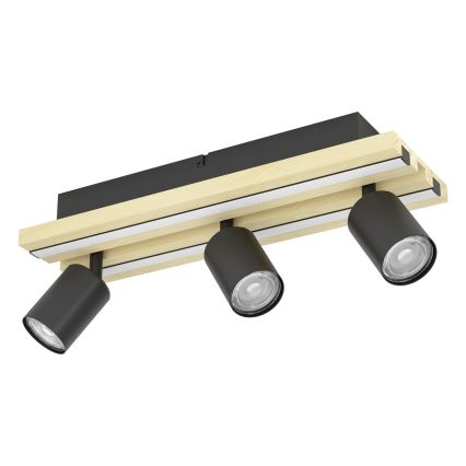 Eglo - LED taškinis šviestuvas 3xLED/2,2W/230V + 2xLED/1,2W + 2xLED/2W smėlinė/juoda