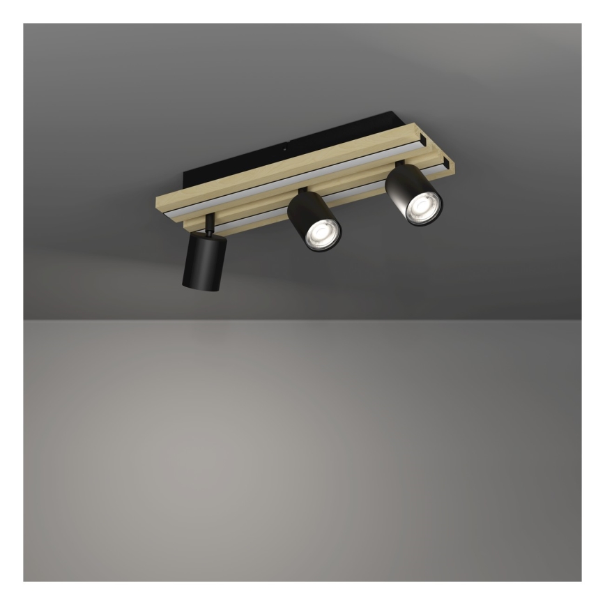 Eglo - LED taškinis šviestuvas 3xLED/2,2W/230V + 2xLED/1,2W + 2xLED/2W smėlinė/juoda