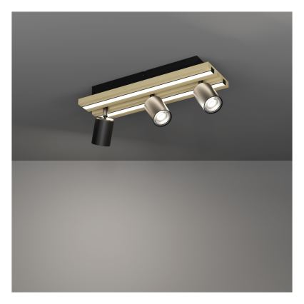 Eglo - LED taškinis šviestuvas 3xLED/2,2W/230V + 2xLED/1,2W + 2xLED/2W smėlinė/juoda