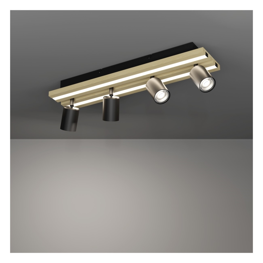 Eglo - LED taškinis šviestuvas 4xLED/2,2W/230V + 2xLED/1,2W + 2xLED/2W smėlio/juoda