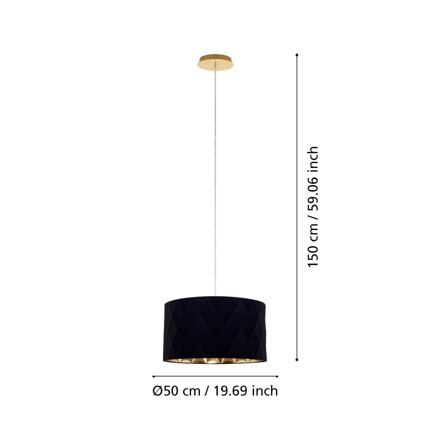 Eglo 39224 - Pakabinamas šviestuvas ant laido DOLORITA 3xE27/60W/230V