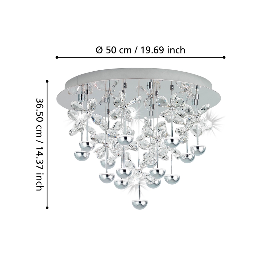 Eglo - LED Reguliuojamas lubinis šviestuvas LED/27W/230V