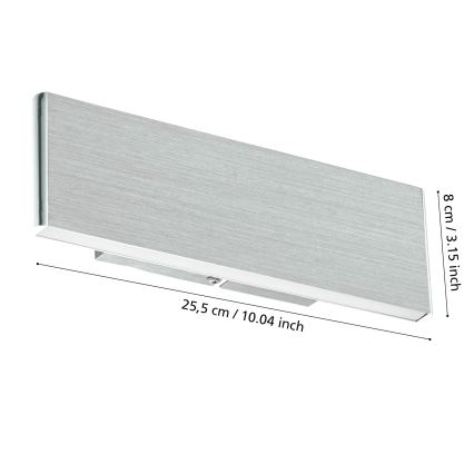 Eglo - LED sieninis šviestuvas 2xLED/5,4W/230V