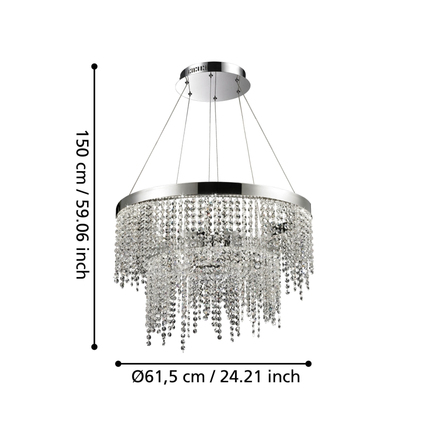 Eglo - LED Reguliuojamas pakabinamas sietynas LED/45W/230V