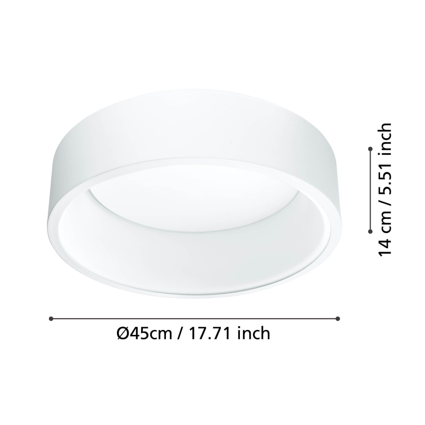Eglo - LED Pritemdomas lubinis šviestuvas 1 LED/25,5W/230V