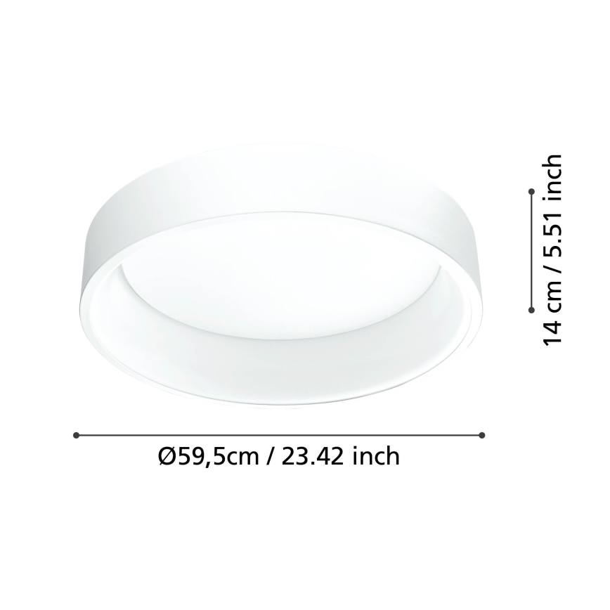 Eglo - LED Pritemdomas lubinis šviestuvas 1 LED/35,2W/230V