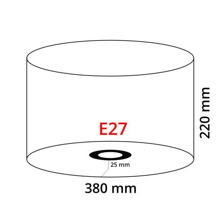 Eglo 39366 - Gaubtas NADINA 1 E27 diametras 38 cm žalias