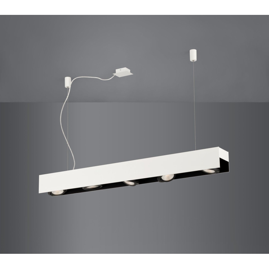 Eglo - LED Pritemdomas, ant virvės kabinamas, lubinis šviestuvas 5xLED/5,4W/230V