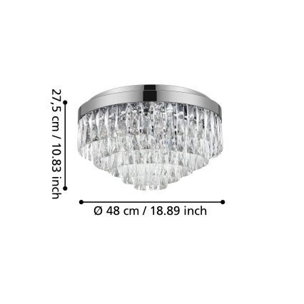 Eglo - Lubinis šviestuvas 8xE14/40W/230V