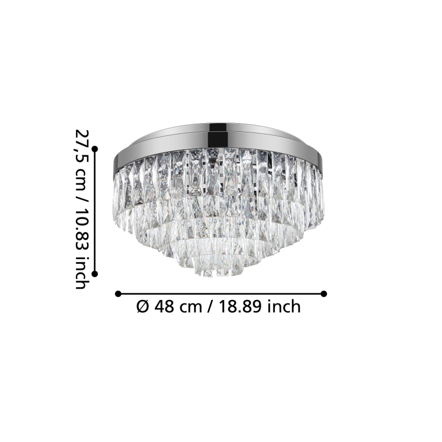 Eglo - Lubinis šviestuvas 8xE14/40W/230V