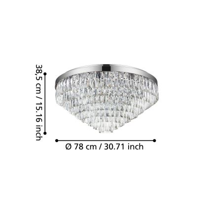 Eglo - Lubinis šviestuvas 16xE14/40W/230V