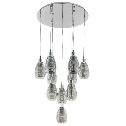 Eglo - Sietynas, kabinamas ant virvės 10xE27/60W/230V