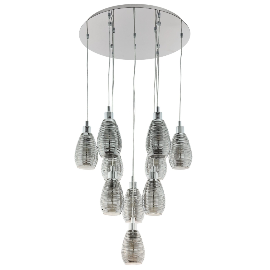 Eglo - Sietynas, kabinamas ant virvės 10xE27/60W/230V