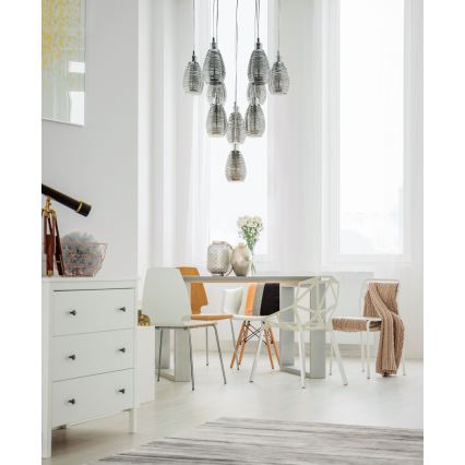 Eglo - Sietynas, kabinamas ant virvės 10xE27/60W/230V