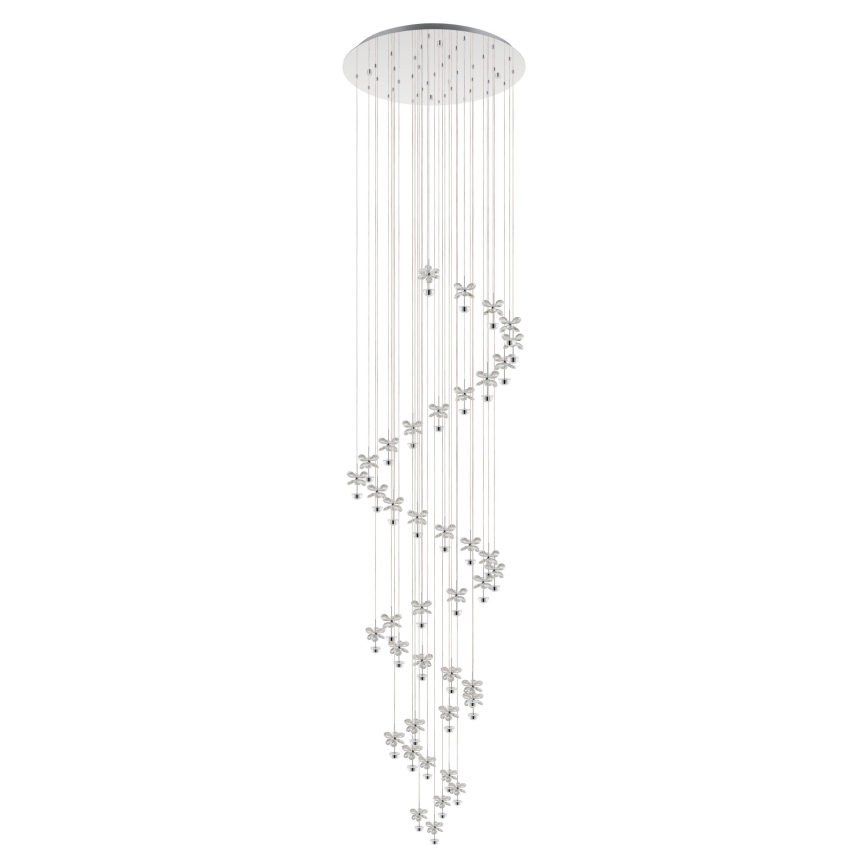 Eglo - LED Krištolinis pakabinamas reguliuojamas sietynas 40xLED/1,8W/230