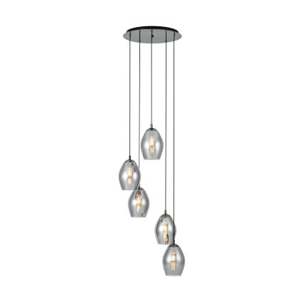 Eglo - Pakabinamas sietynas 5xE27/60W/230V dūminis