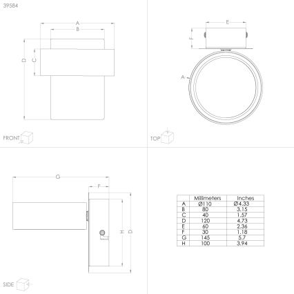 Eglo - LED akcentinis šviestuvas LED/4,6W/230V 3000K